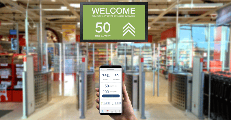 screen mockup at store with app_landscape